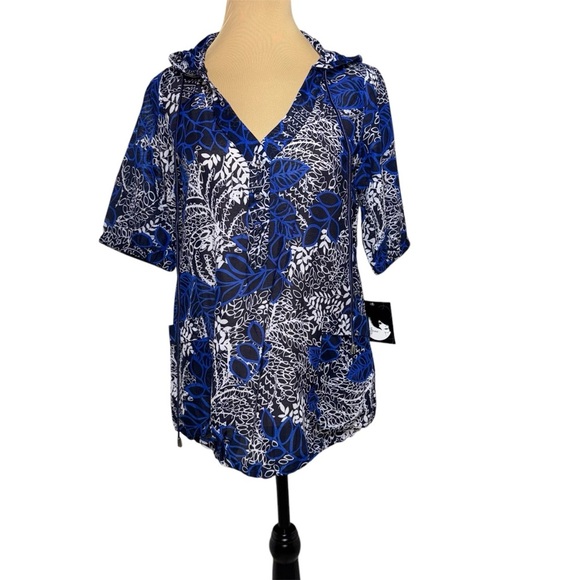 Anthropologie x Eva Franco Hooded Sheer Top Size 4‎ - Picture 1 of 10